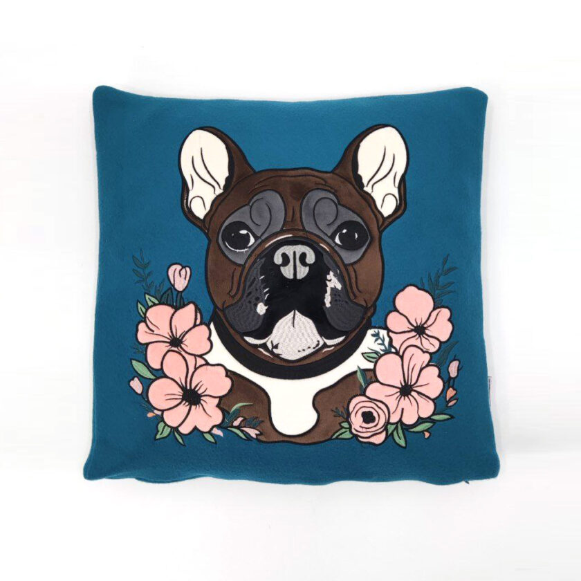 Cuscino decorativo Doggy Matilde ottanio