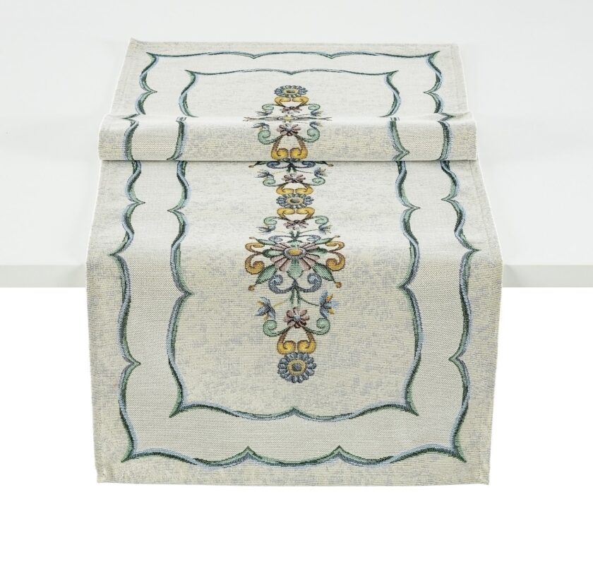 Runner tavolo gobelin jacquard rettangolare 45x140 cm